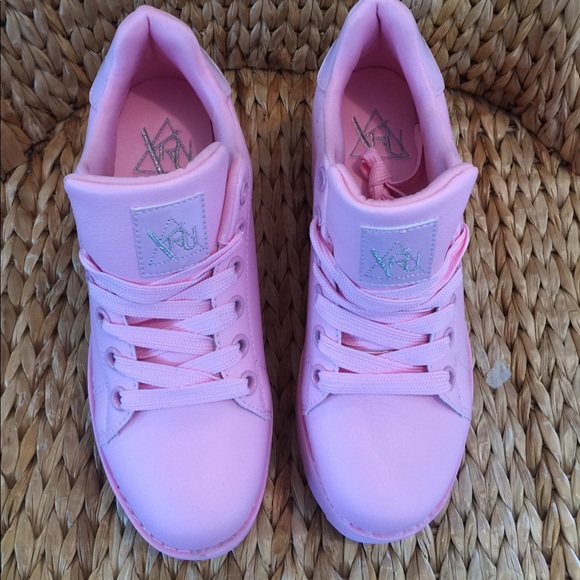 💕NIB YRU Pink Platform Sneakers💕 - Picture 5 of 5